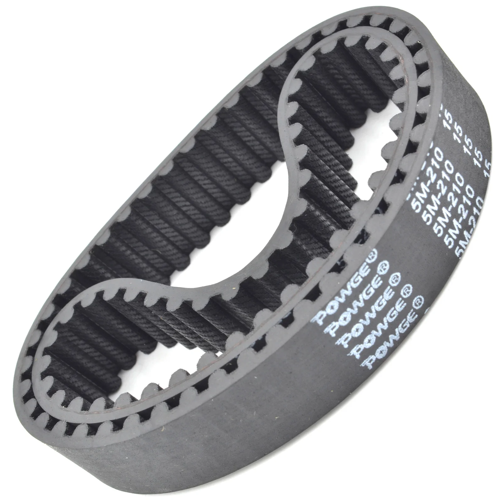 POWGE HTD 5M Timing belt Lp=120 150 170 175 180 185 190 195 200 205 210 215 220 225 230 235 240 245 Width 9-30mm HTD5M Rubber