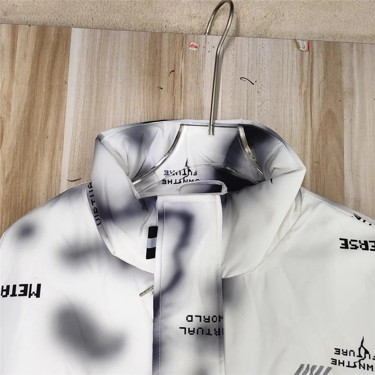 سترة رجالية أنيقة بألوان متدرجة وياقة عالية، مصنوعة من القطن الرقيق، تصميم جديد للشتاء، ملابس خارجية عصرية للشباب #3