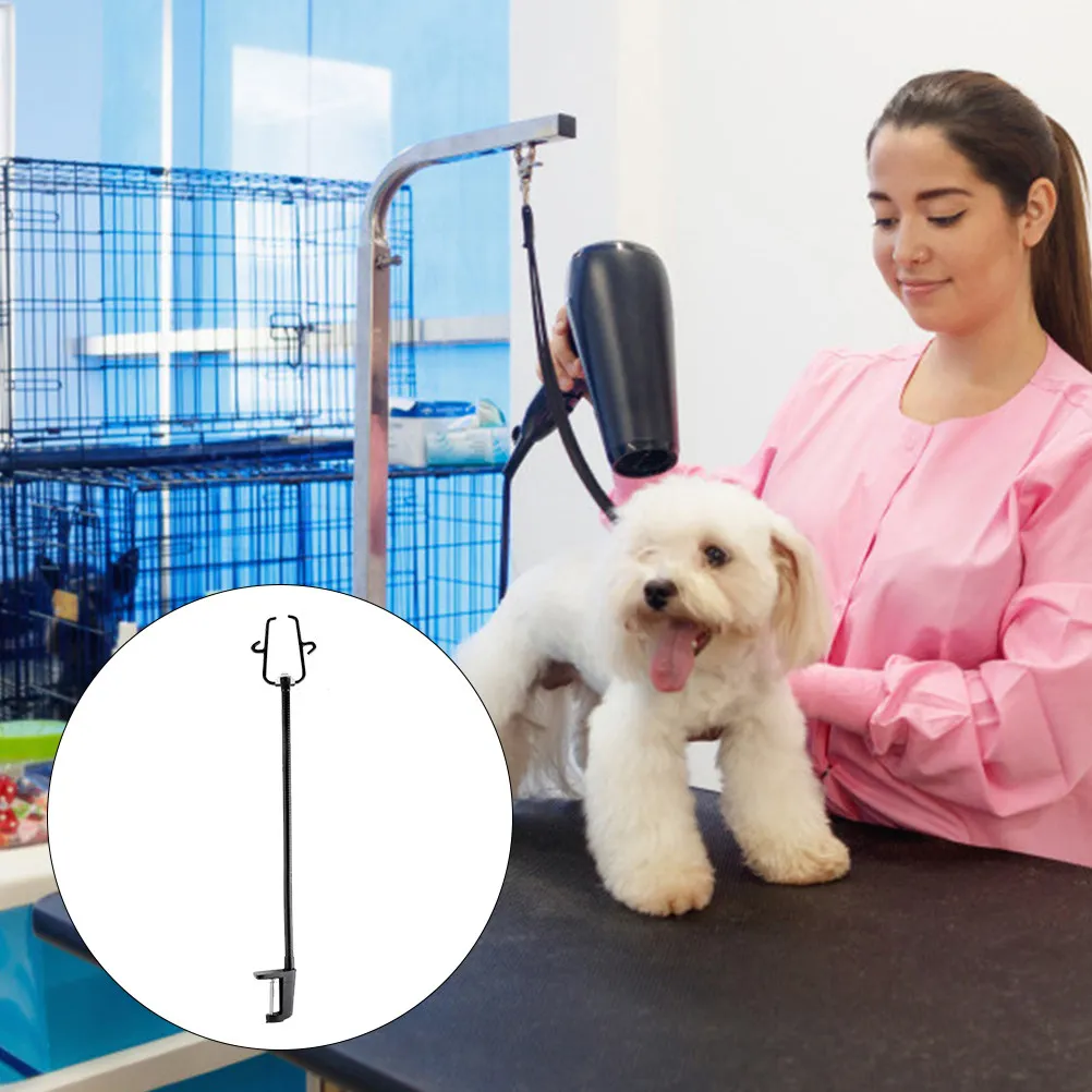 Blow Dryer Stand Clip Type Hair Dryer Holder with Adjustable Clamp Stable Base for Pet Grooming Salon Hands Free