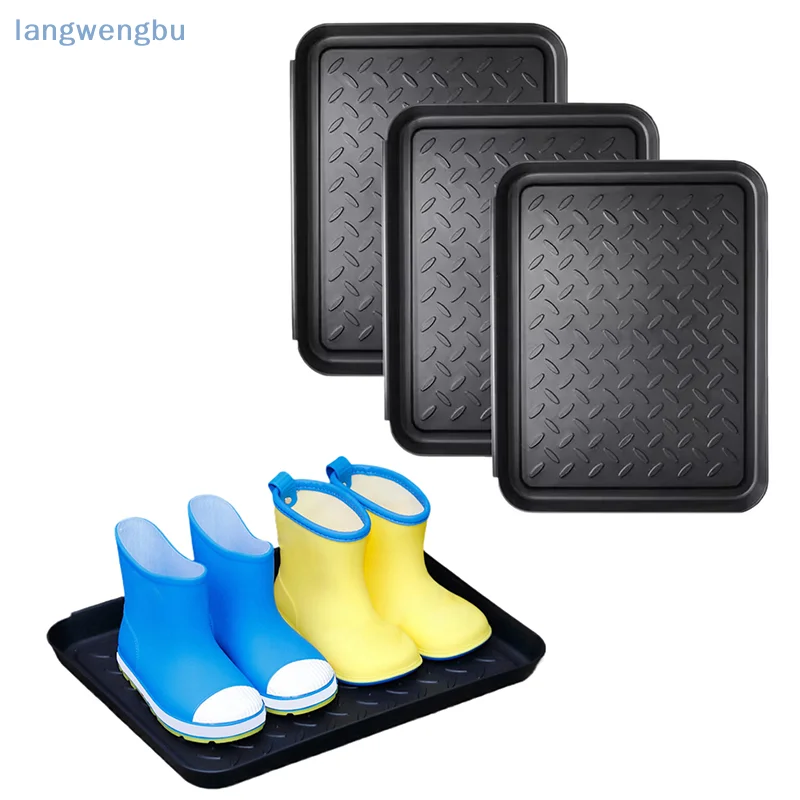 

1/2/3pcs Boot Tray Heavy Duty Shoe Mat Trays Car Shoes Storage Tray Dog Cat Bowl Mats Multifunctional Under Seat Container Box