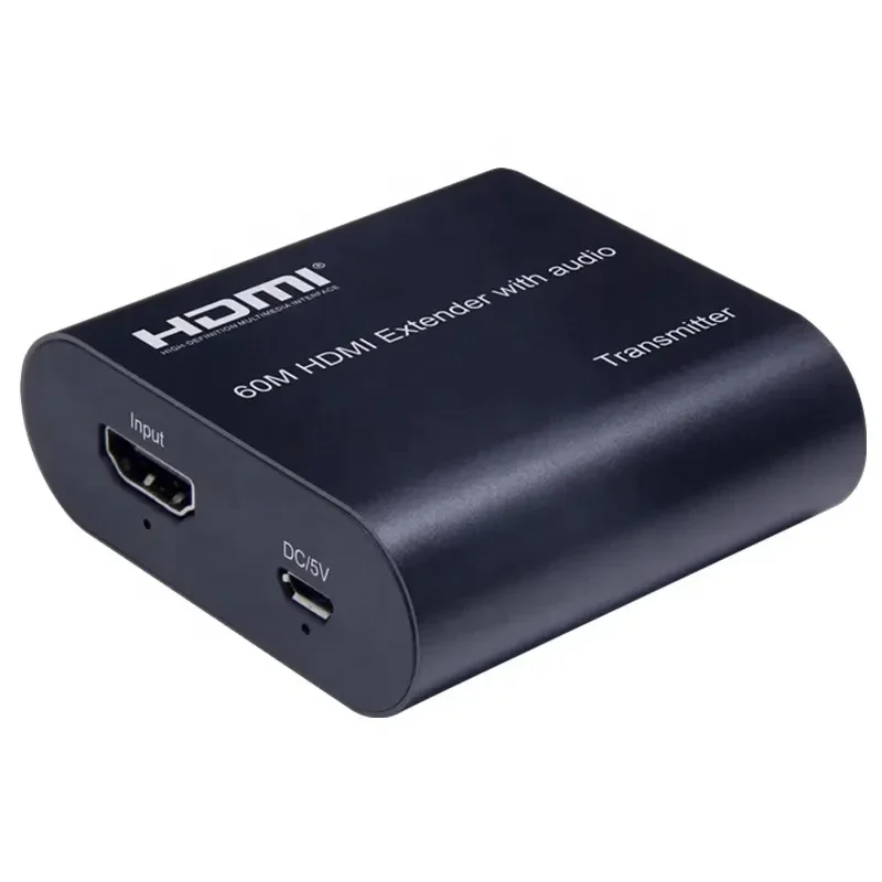موسع HDMI 1080P 60M مع مستخرج الصوت عبر Cat5e/6 RJ45 كابل إيثرنت HDMI محول استقبال الصوت والفيديو