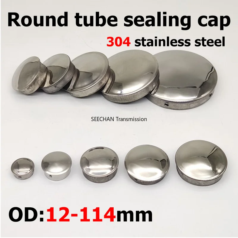 304 Stainless Steel Round Steel Pipe Hole Plug Insert End Cap Non Welding Plug Inner Plug Head Cap Decorative Cap