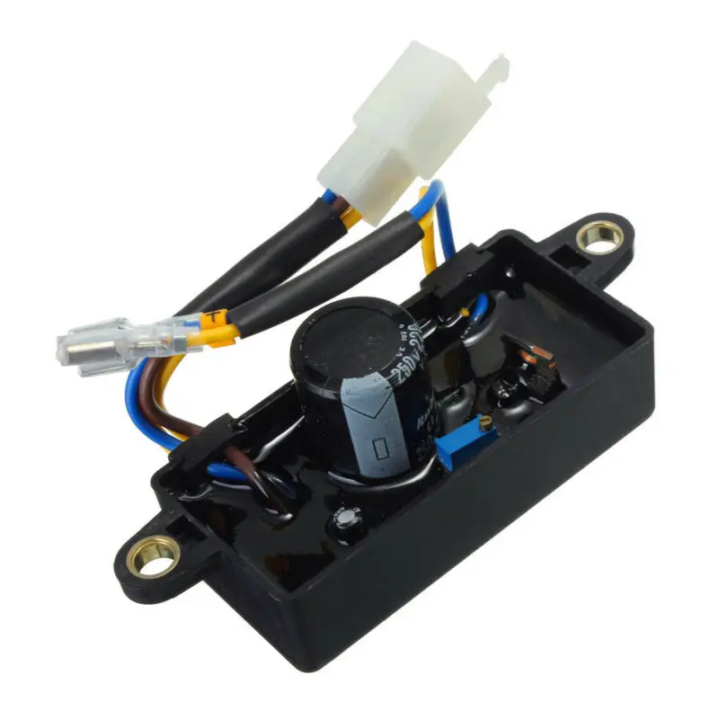 Automatic Voltage Regulator AVR For 1KW 2KW 3KW Gas Generator Plastic+wires+power Voltage Regulator 50/60Hz High Quality