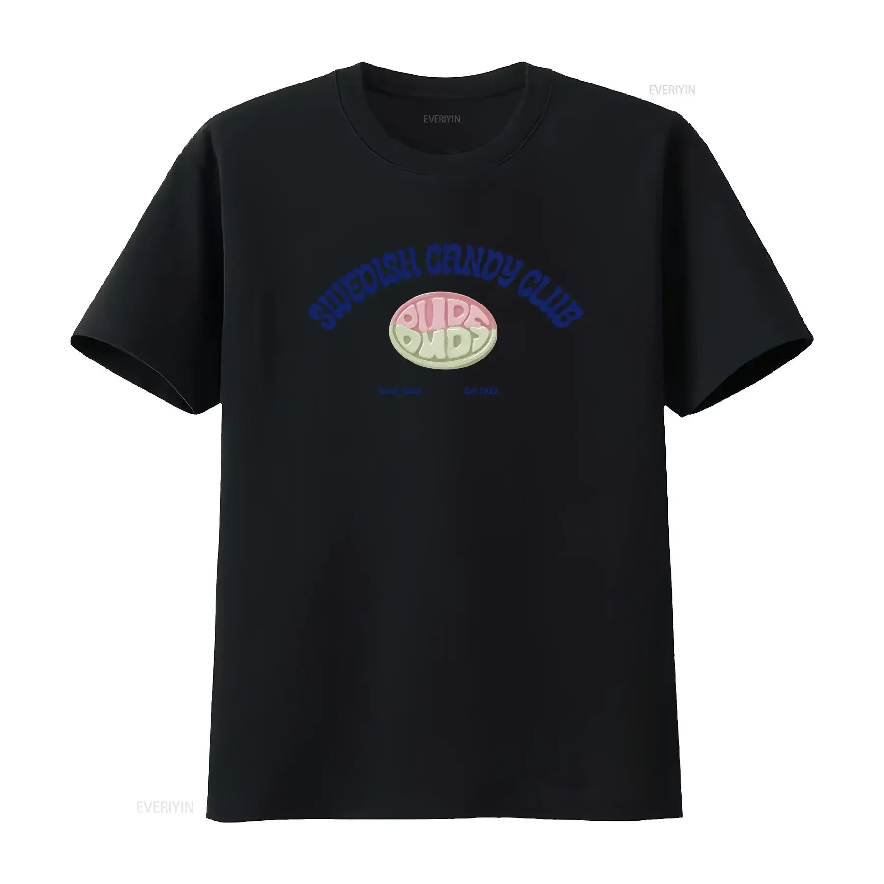 T shirt Swedish Candy club Bubs back print Trendy T Vintage funky illustration retro sweets baking foodie vintage Washed