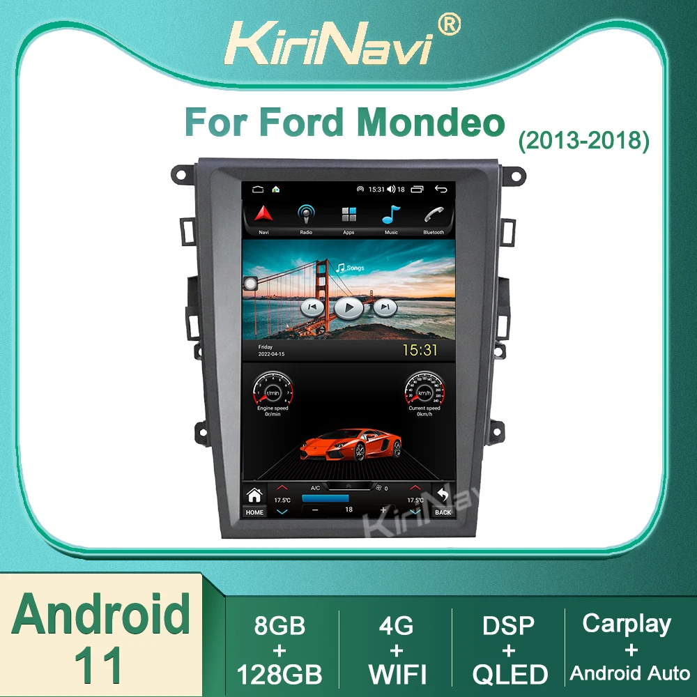 

Автомагнитола Kirinavi для Ford Mondeo 2013-2018 Android 11, автомобильное радио, DVD, мультимедийный видеоплеер, стерео, автонавигация, GPS, Авторадио 4G DSP