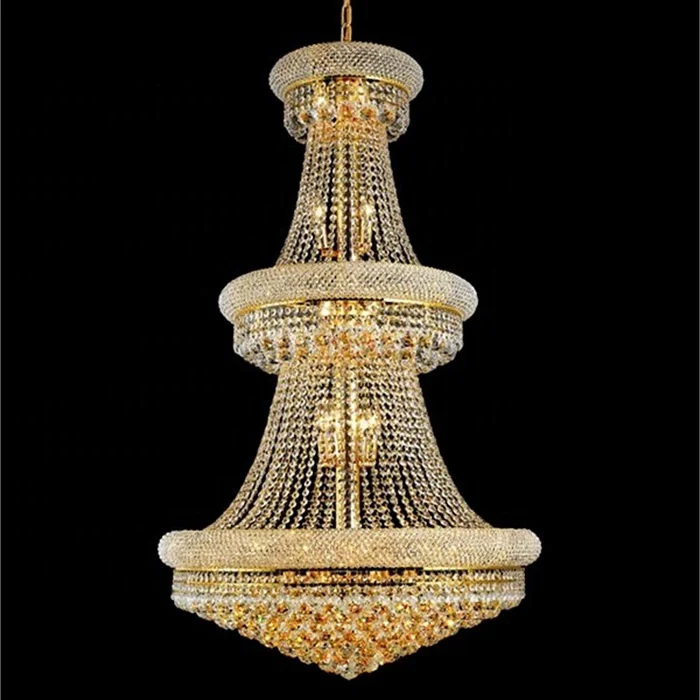 Modern Decorative Luxury 3 Tiers Crystal Empire Chandelier