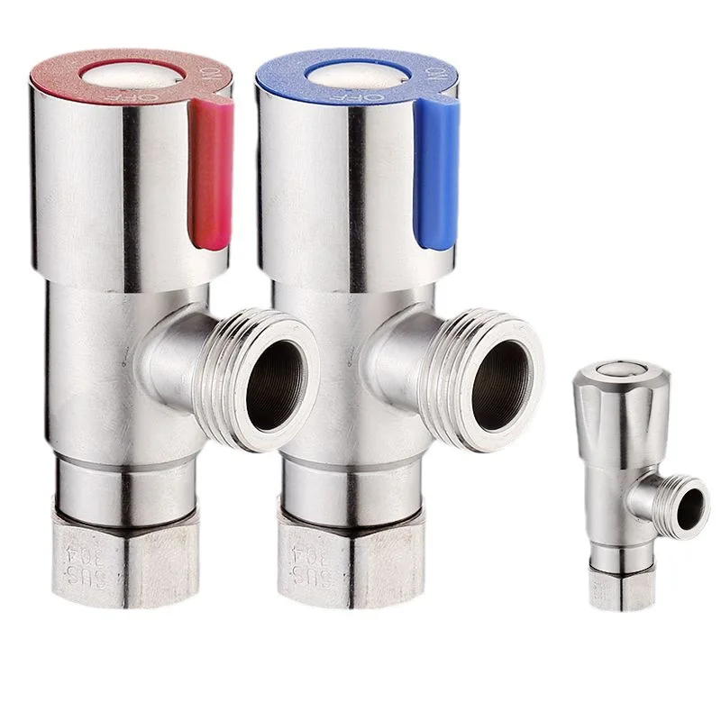 

Нержавеющая сталь для ванной комнаты, быстрооткрывающийся треугольный клапан G1/2, запорный клапан, запорный клапан для воды для туалета, водонагреватель, кухонная раковина