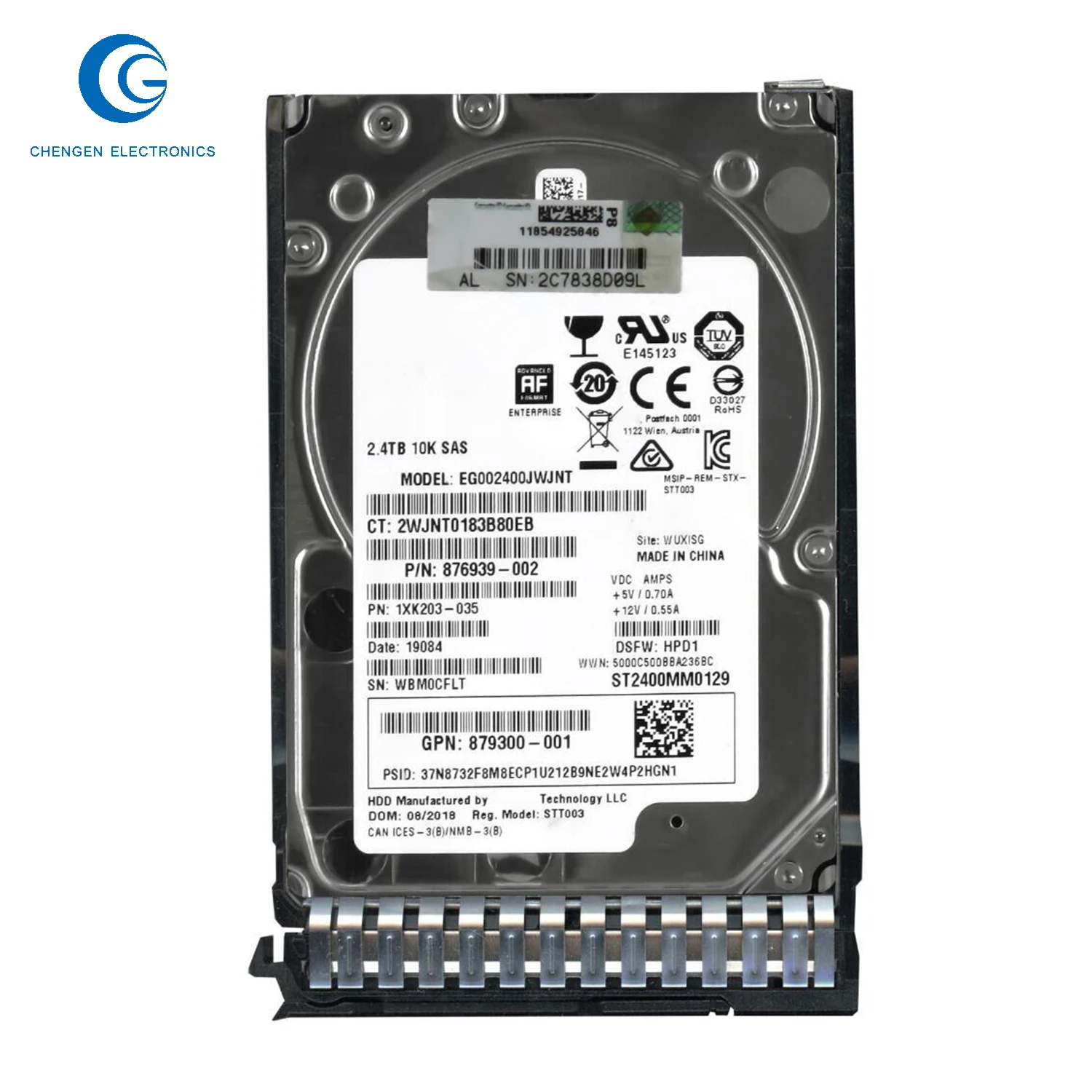 2개 고품질 Msa Eg00400Jwjnt .4Tb 10Krpm .5인치 Ds Sas-1G Sc 엔터프라이즈 G9 G10 Hdd 내부 서버 디스크