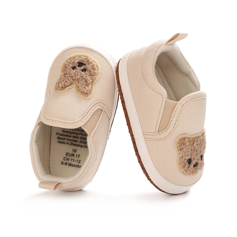First Step Baby Shoes Cotton Cute Bear Causal Shoes High Quality Soft Warm Anti-slip for Spring and Autumn 0-18 Months