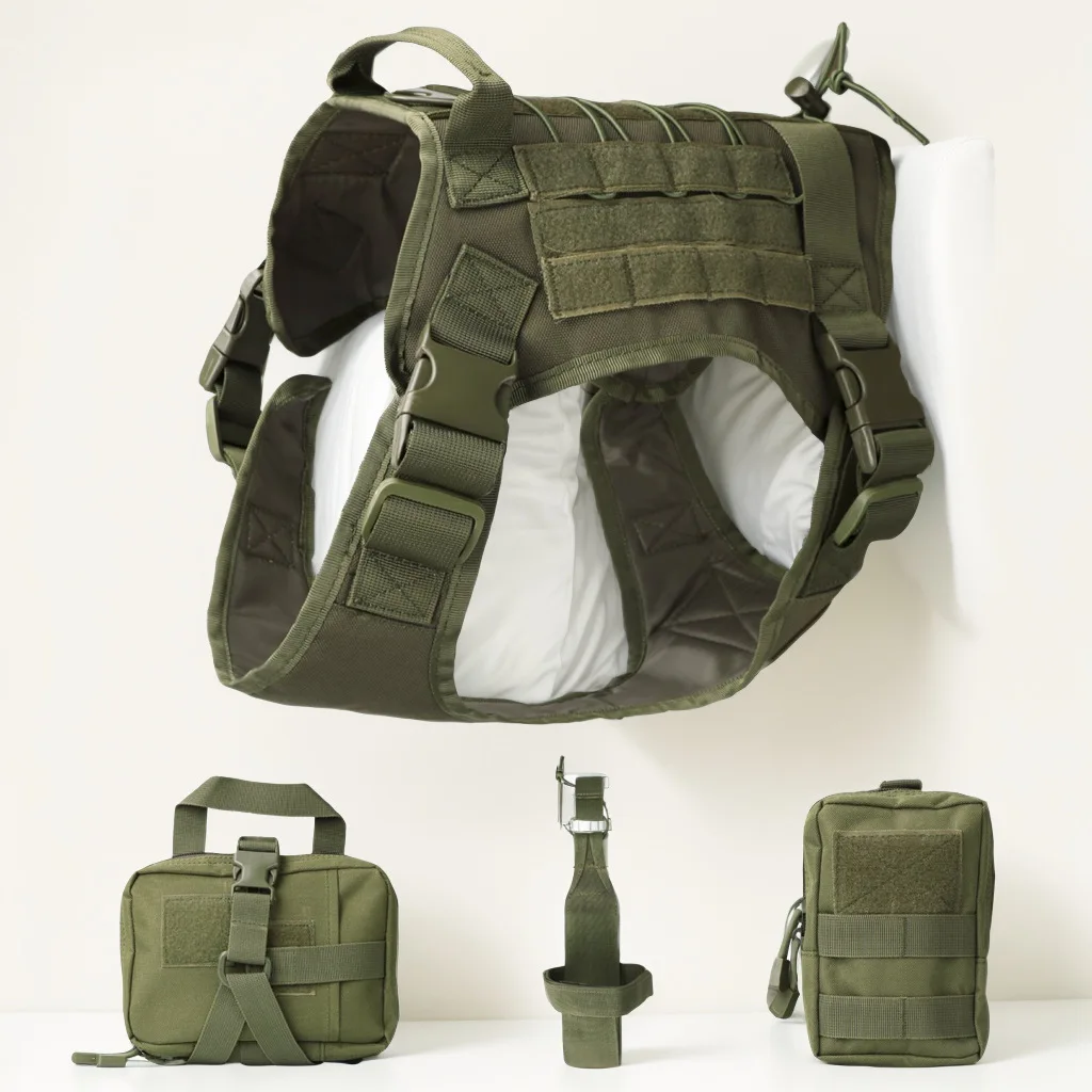 Outdoor, Dog Vest, Tactical Dog Clothing Supplies, Dog Vest, Pet Set Pet Clothes