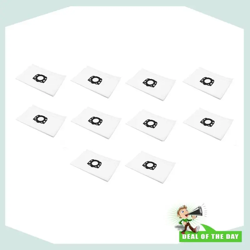 تسليم 24 ساعة 10 قطعة كيس لجميع الغبار لكارشر MV4، MV5، MV6، WD4، WD5، WD6، WD5P، WD6P مكنسة روبوت ذاتية التفريغ