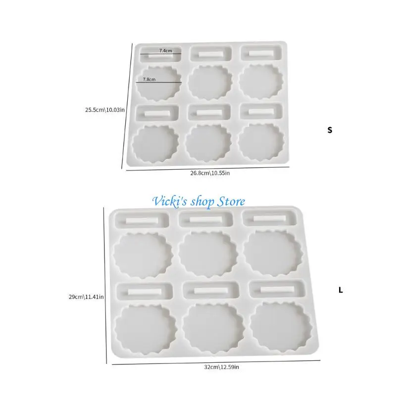 قالب سيليكون لإطار الصورة وقالب راتنج الزهور المجففة للديكور #6