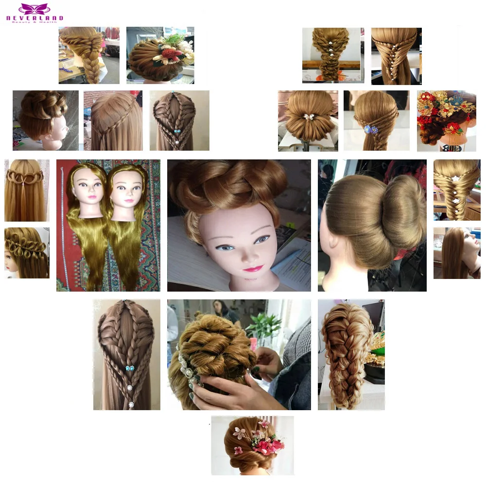 Hairdressing Dummy Doll  Mannequin Head for Hairstyles with Combs 30\