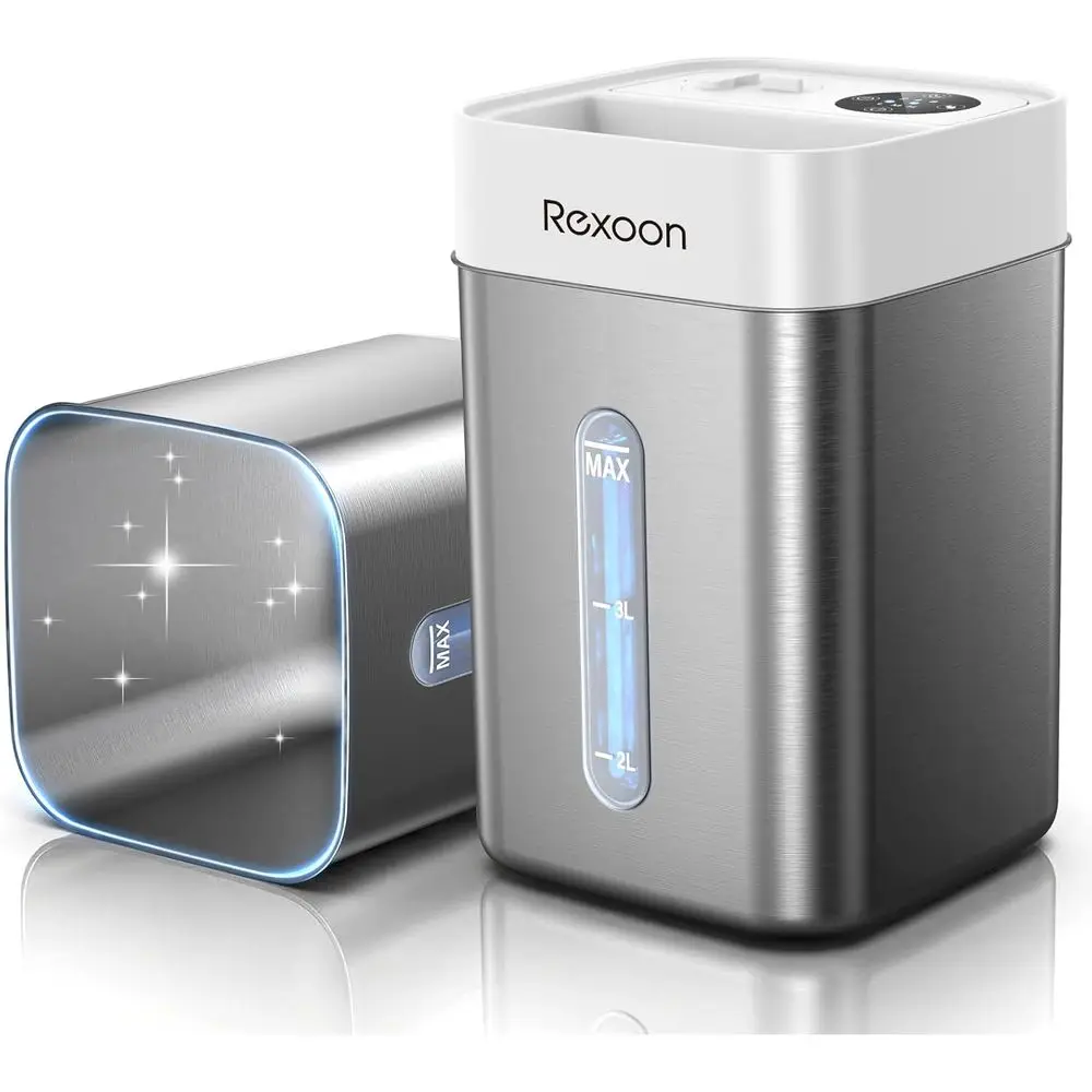 

4.6L Stainless Steel Quiet Humidifier for Bedroom, Safe for Baby Rooms, Ideal for Offices and Indoor Plants