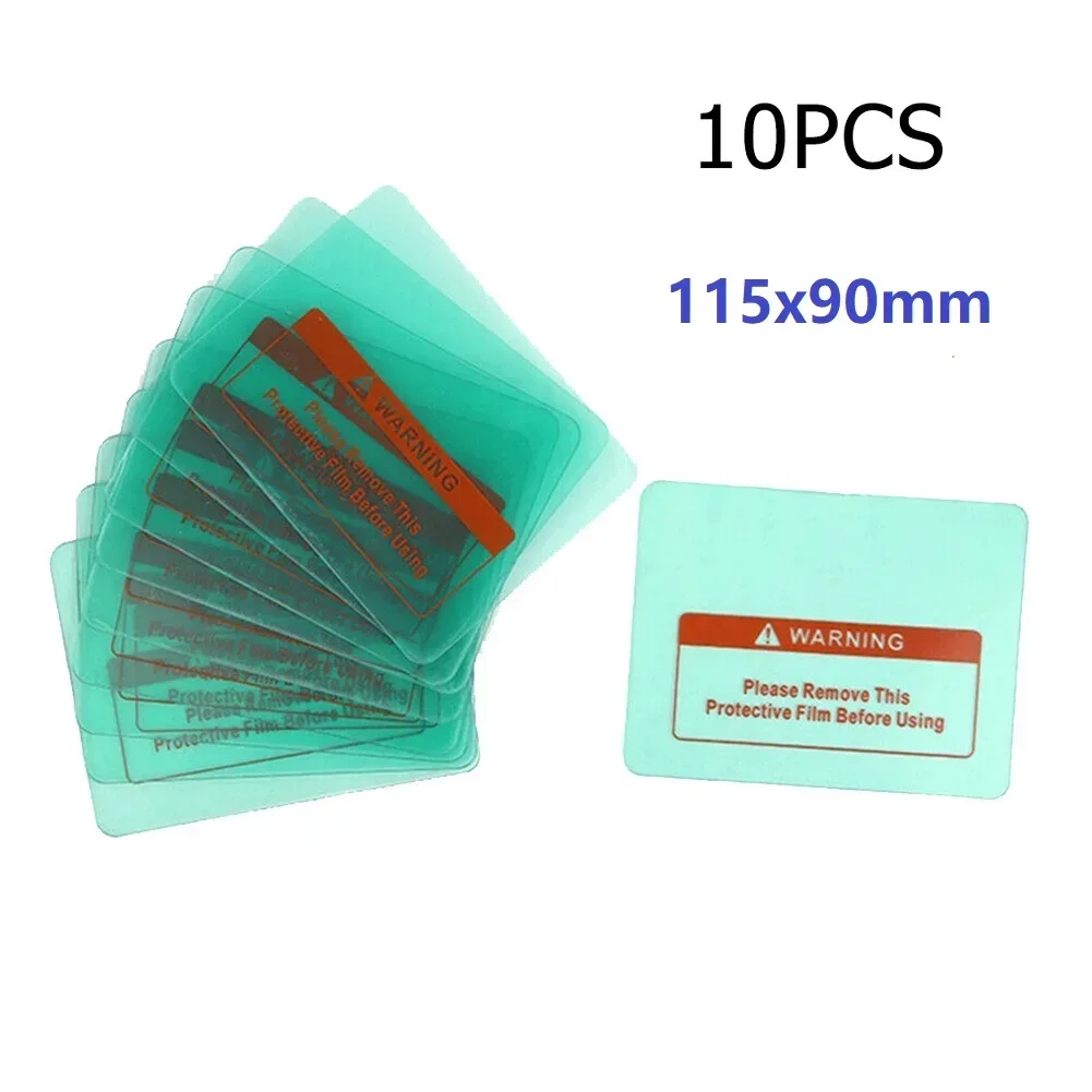 10pcs Replacement Clear PC Protective Sheet Welding Shield Cover Lens Protector Plate For Welding Helmet Mask 115mm X 90mm