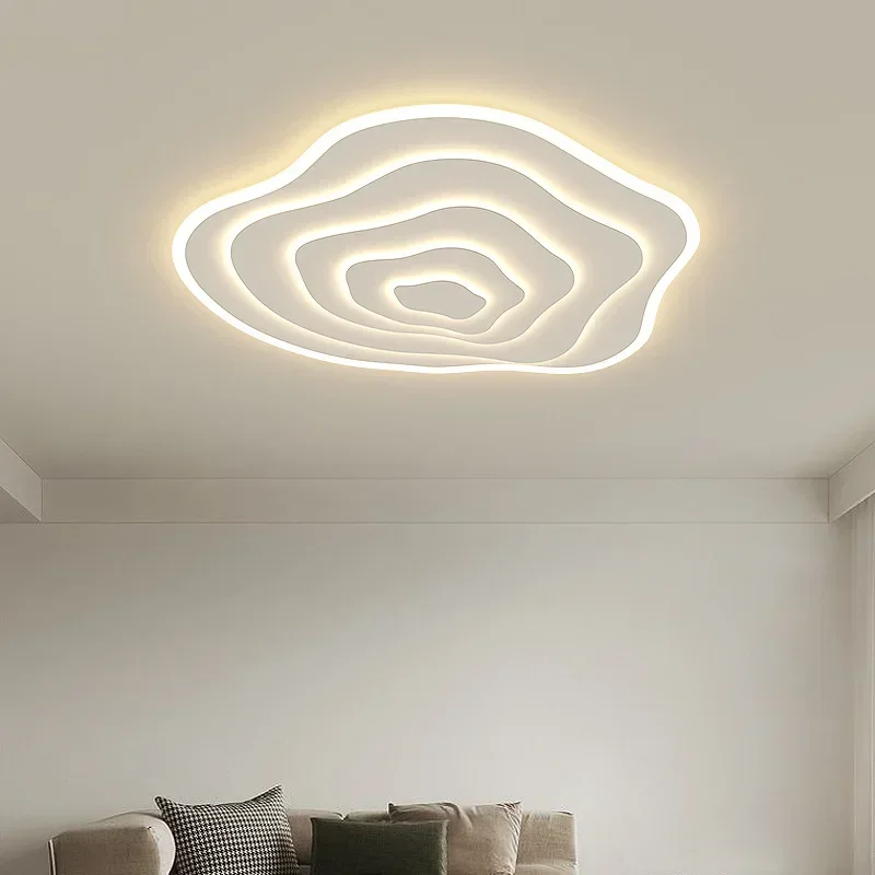 Nordic Minimalistische Gegolfde Plafondlamp Voor Woonkamer Eetkamer Slaapkamer Kinderen Studeerkamer Gangpad Home Decor Verlichtingsarmatuur