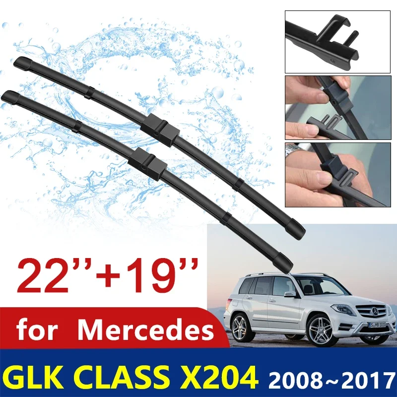 

Car Wiper Blade for Mercedes Benz GLK Class 2008~2017 X204 280 300 350 200 220 320 CDI 4Matic Windshield Wipers Car Accessories