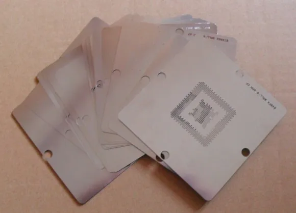 23 Pcs/Lot BGA Reballing 90mm *90mm Game Console Stencils for PS3 Xbox 360 Wii Etc