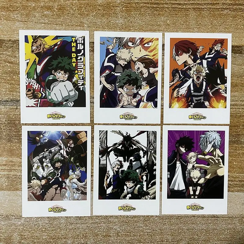 My Hero Academia Lomo Card Midoriya Izuku Bakugou Katsuki Todoroki Shoto Anime periferiche gioco collezione carte giocattoli per bambini regali