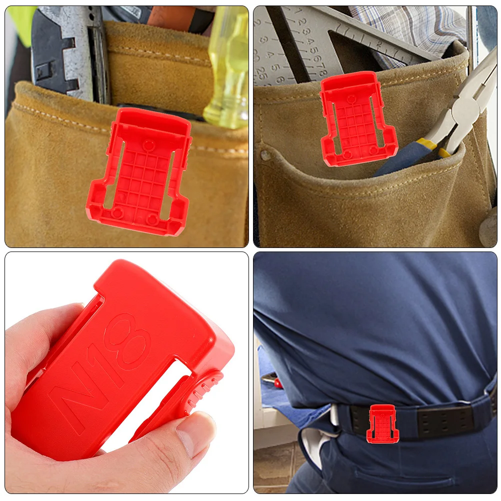 

4pcs Storage Rack For 18V Power Tools Durable Abs Lightweight Compact Easy Install Holder Mounts Tool