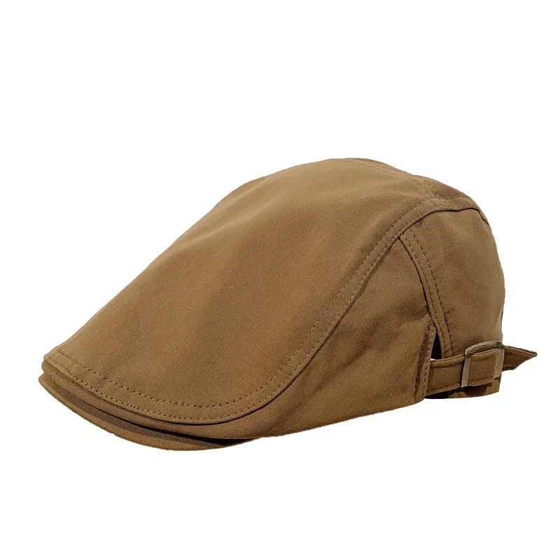 

Vintage Berets for Women Solid Color Adjustable Cotton Artist Painter Cap Spring Summer Casual Lady Forward Hats