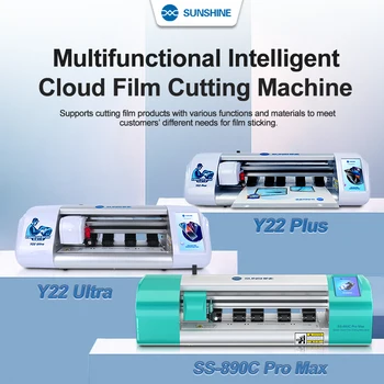 SUNSHINE Y22 ULTRA Y22 PLUS 지능형 유연한 하이드로겔 필름 절단기 잠금 해제 무제한 시간, SS-057 SS-075 필름 절단