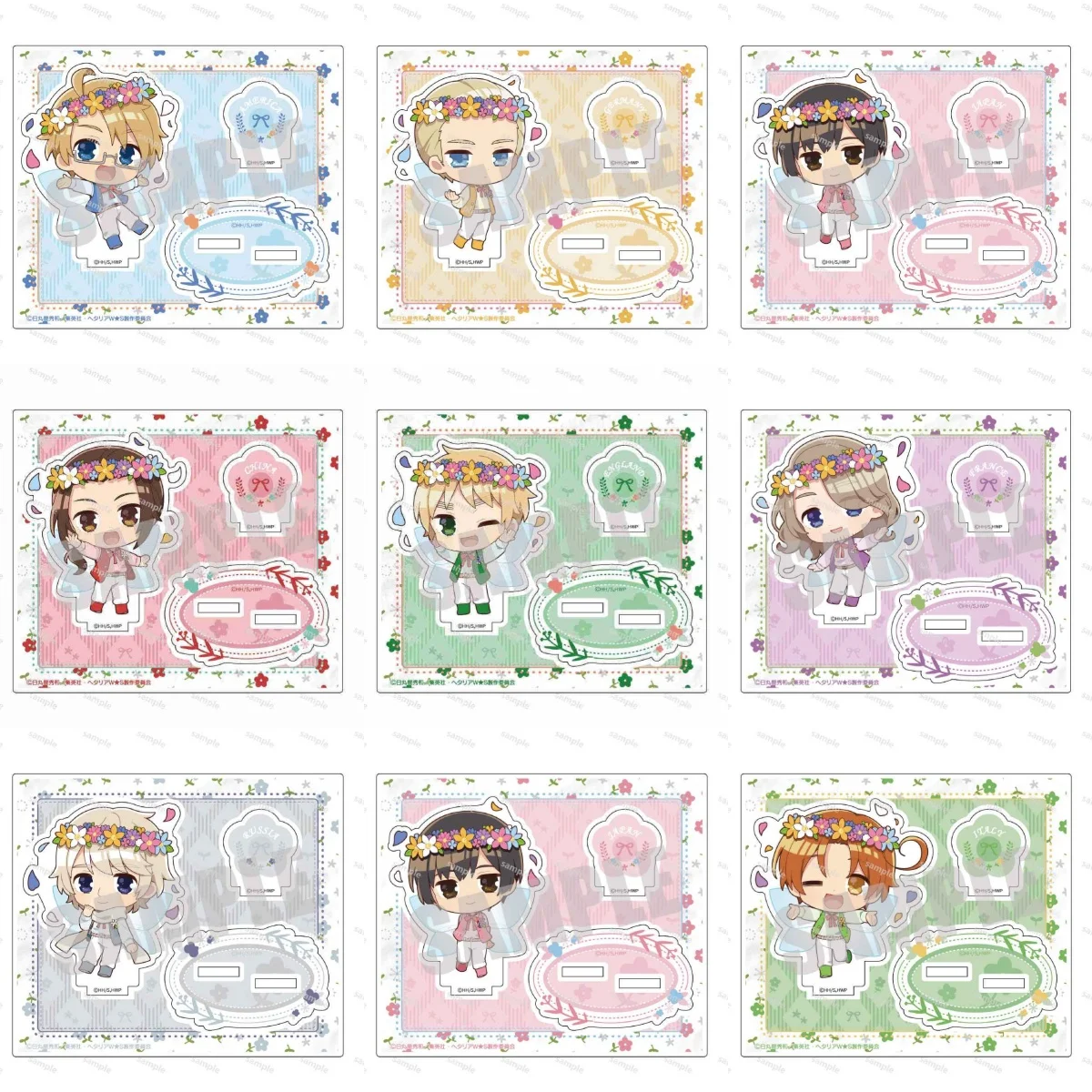 Game APH Russia America England Germany Japan Italy France Acrylic Stand Doll Anime Figure Model Plate Cosplay Toy Gift