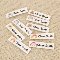 Custom Ironing Labels, Personalized  Name, Clothing, Children's Names,School Labels,Brand Tags,Rainbow Label (TB5653)