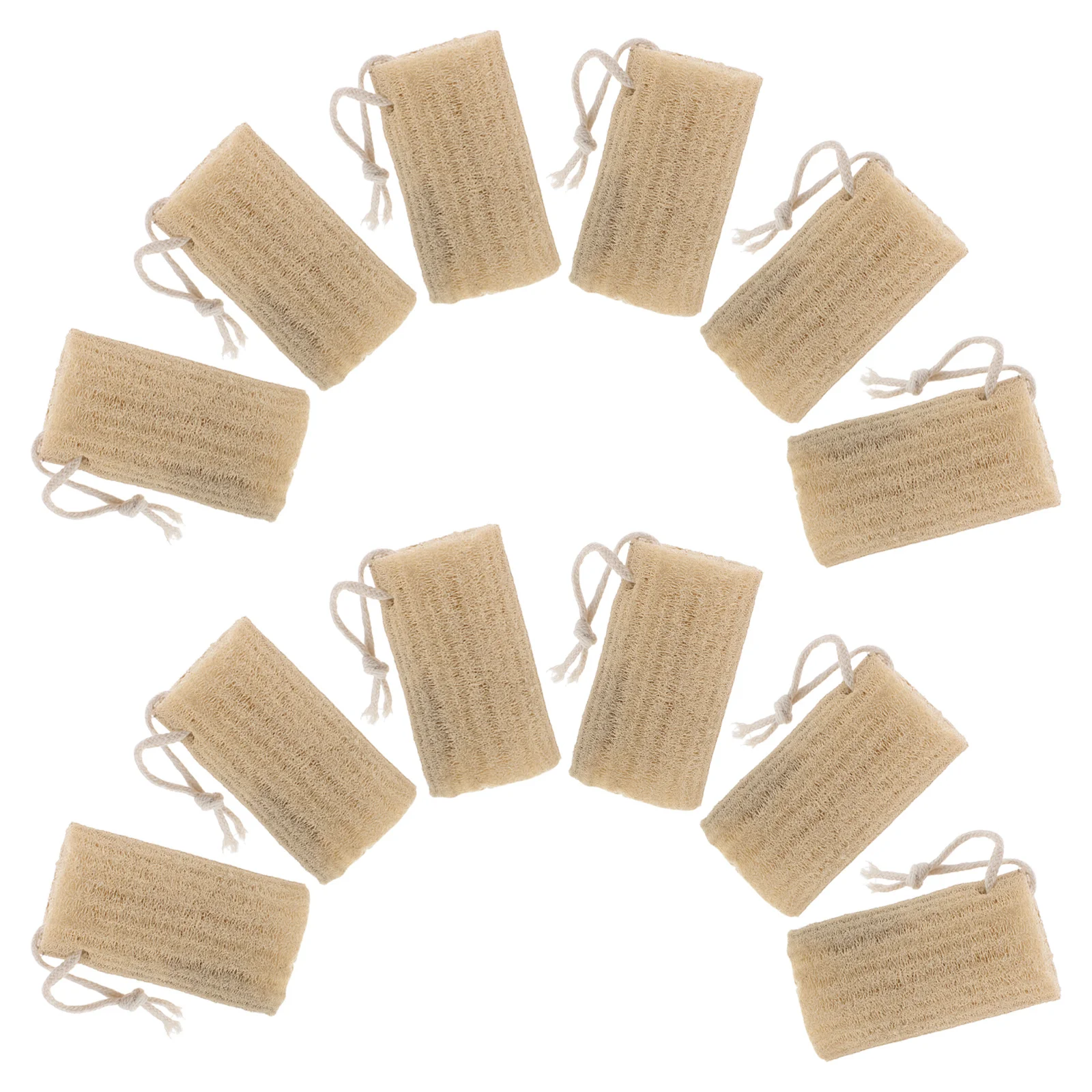 

12Pcs Natural Loofah Sponge Exfoliating Shower Bath Scrubber Body Loofah for Women Men Reusable Natural Bath Sponge