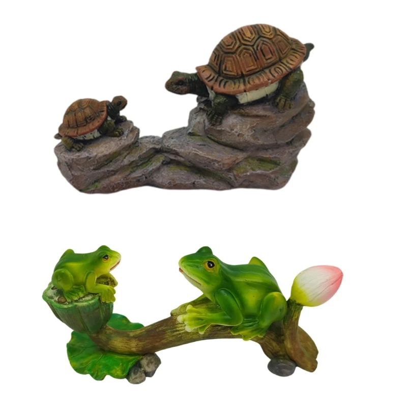 

Creative Craft Resin Frogs Figurine Decors Funny Frogs Sculpture Statue Animal