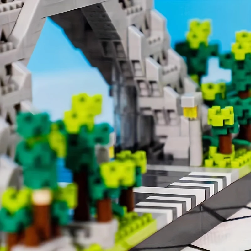 1200+개 세계적으로 유명한 경관 건축물 에펠탑 마이크로 입자 블록 세트, 집 장식용 수집 모델