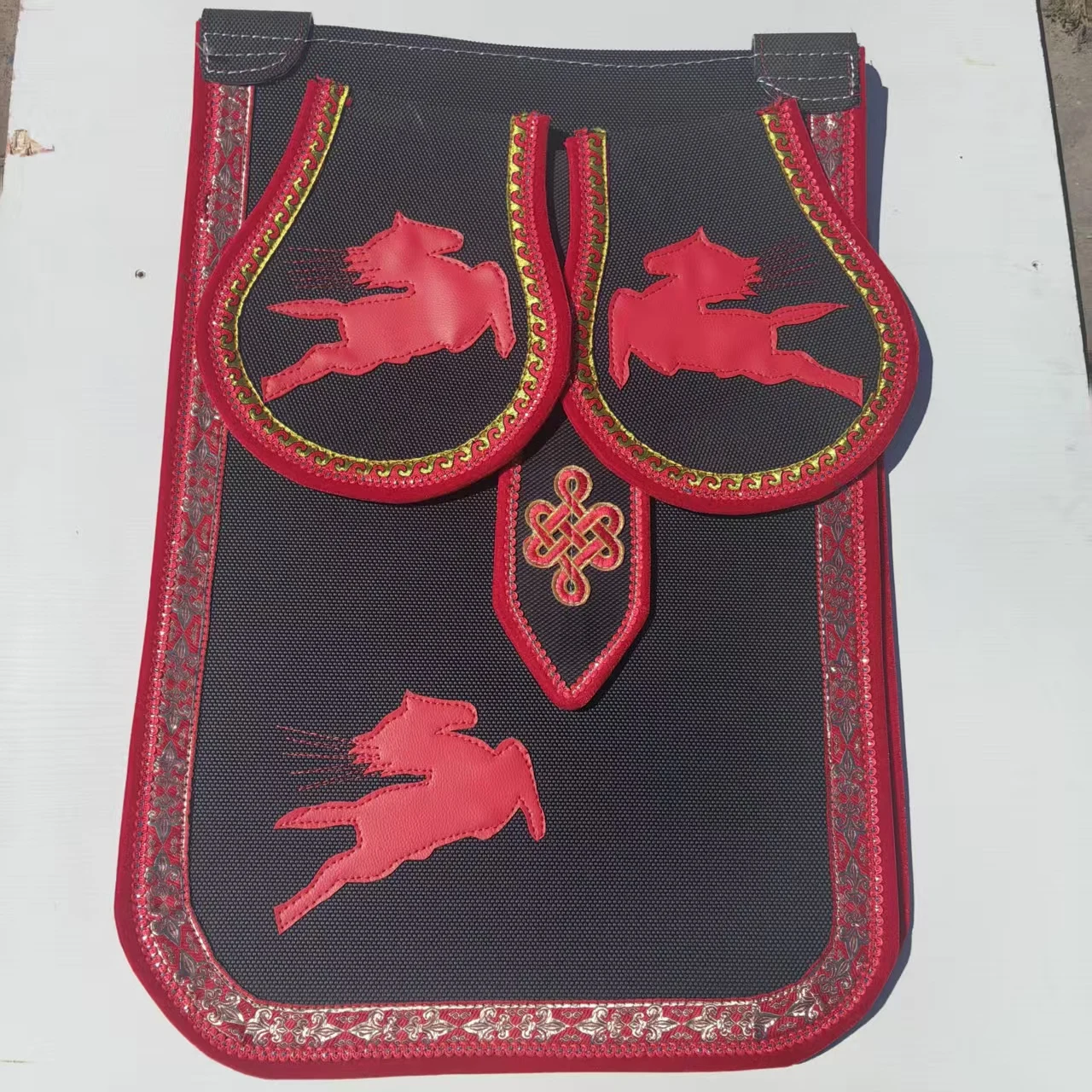 selle-de-style-mongol-pour-l'equitation-sur-tapis-roulant-equipement-equestre-sacoche-de-selle