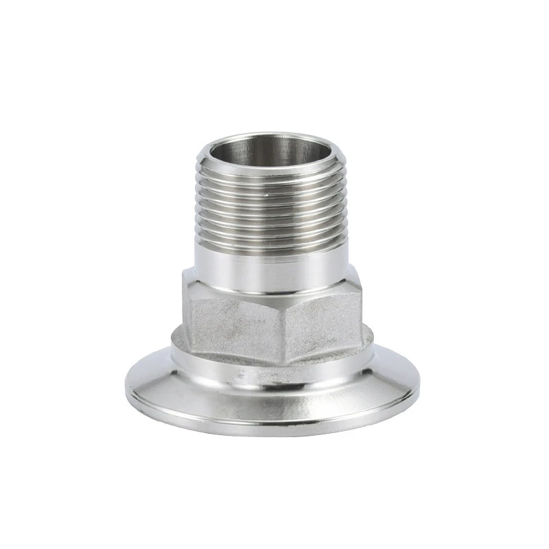 

SS304 Stainless 3/4 inch BSPT Male Threaded X 11/2 inch Tri Clamp Sanitary Adapter Food Grade