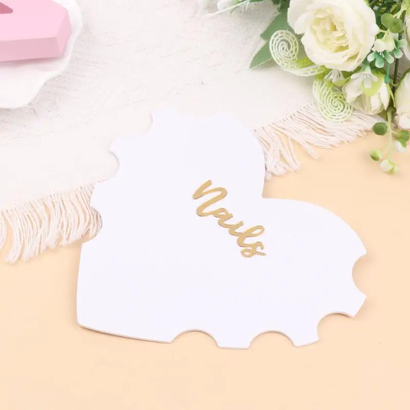 1Pc Heart Shaped Acrylic Nail Art Photo Prop 18x16cm Social Media Nail Art Picture Prop DIY Manicure Tool Gift For Nail Artist