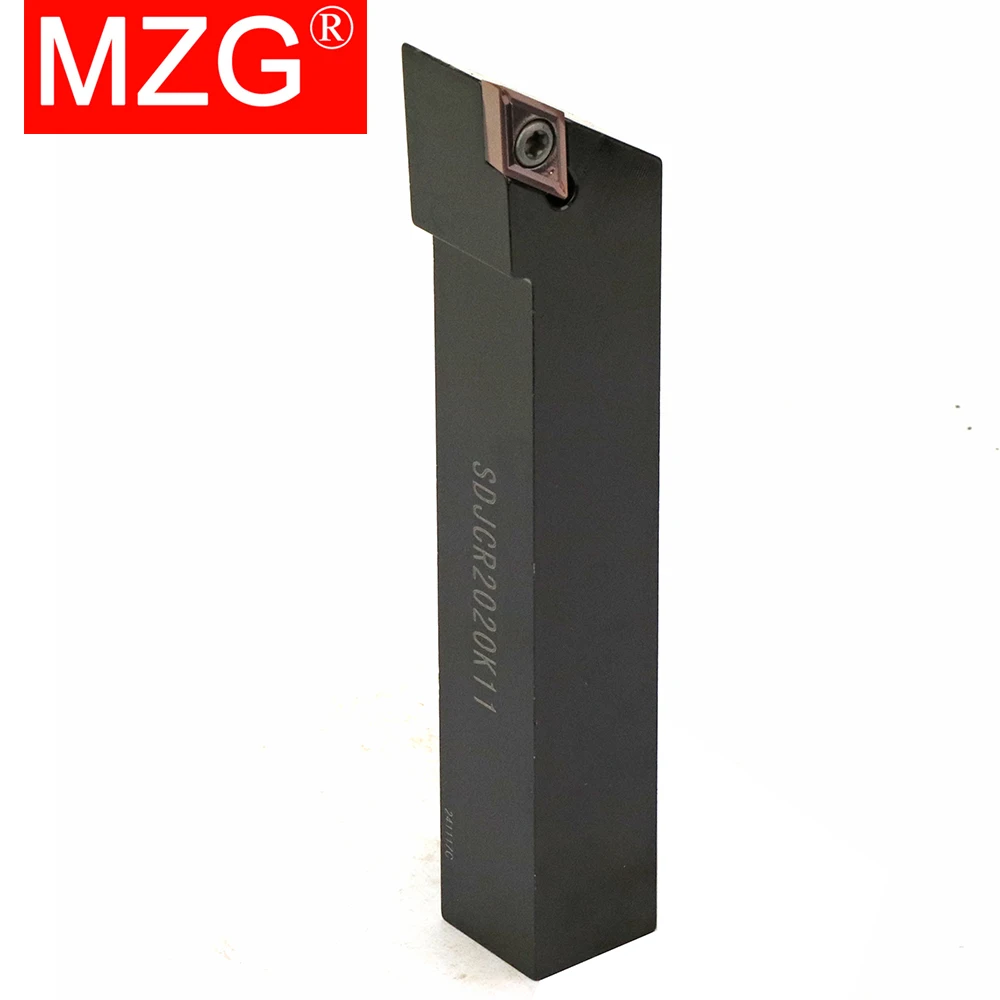 MZG-herramientas de perforación externas, 12mm, 16mm, 20mm, SDJCR1010H07, torno CNC, barra de corte, inserto de carburo, soporte de herramientas de