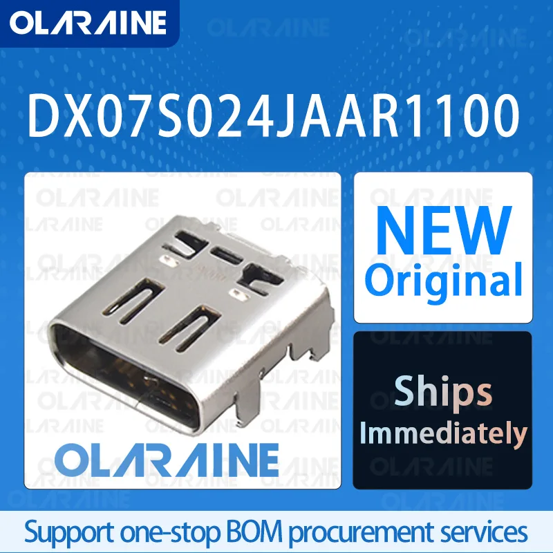 

10/50/100Pcs DX07S024JAAR1100 100% brand new and original IC chip USB connector 24 Contact 250 mA