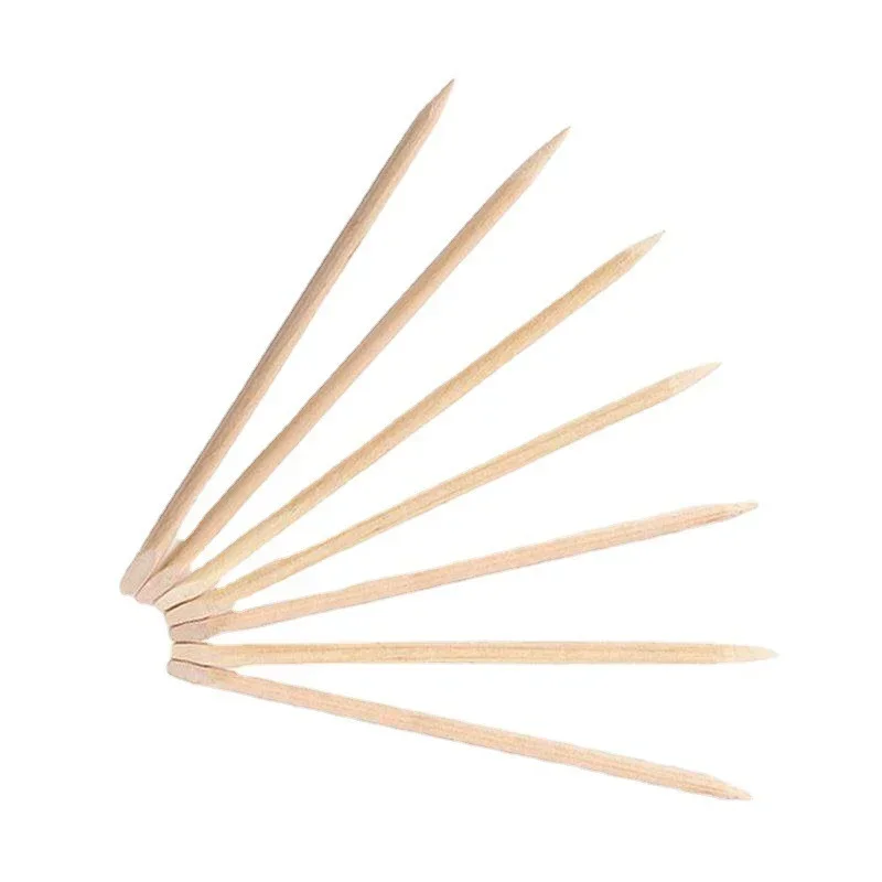 Wooden Cutin Stick, Cutin Removal Tool, Nail Fork, Nail Enhancement Tool 100 Pieces / Piece