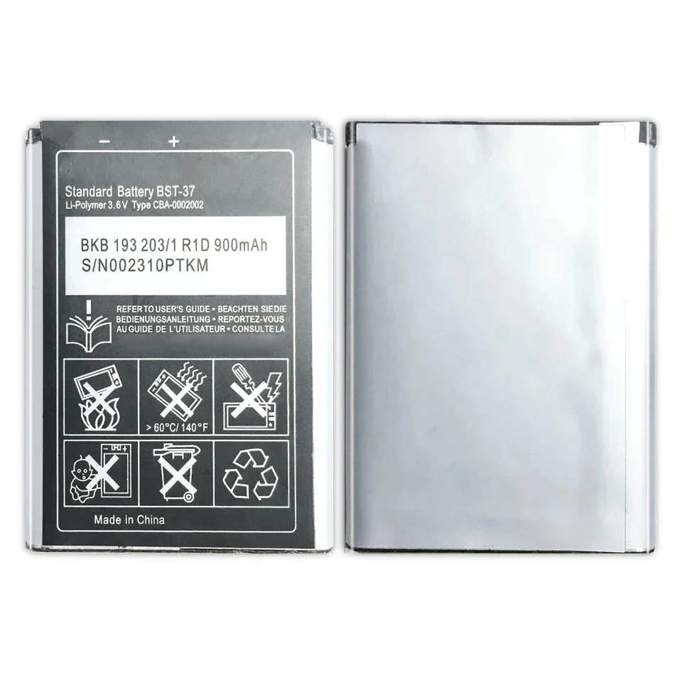 Li-ion Battery Pack Fits Sony-Ericsson BST-37, V600i, Z530i