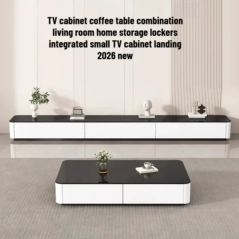 Modern Drawer Tv Stand Black White Living Room Media Tv Stand Luxury Floor Mobili Soggiorno Arredamento Furniture Clearance