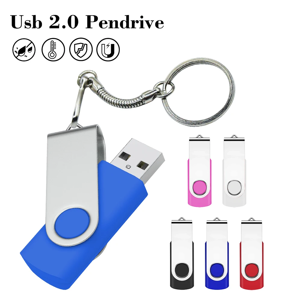 

флешка usb 32GB Flash Drive 16GB Memory Stick Metal Jump Drive Swivel Pendrive Portable 64GB 128GB cle usb 2.0 Pen Drives U Disk