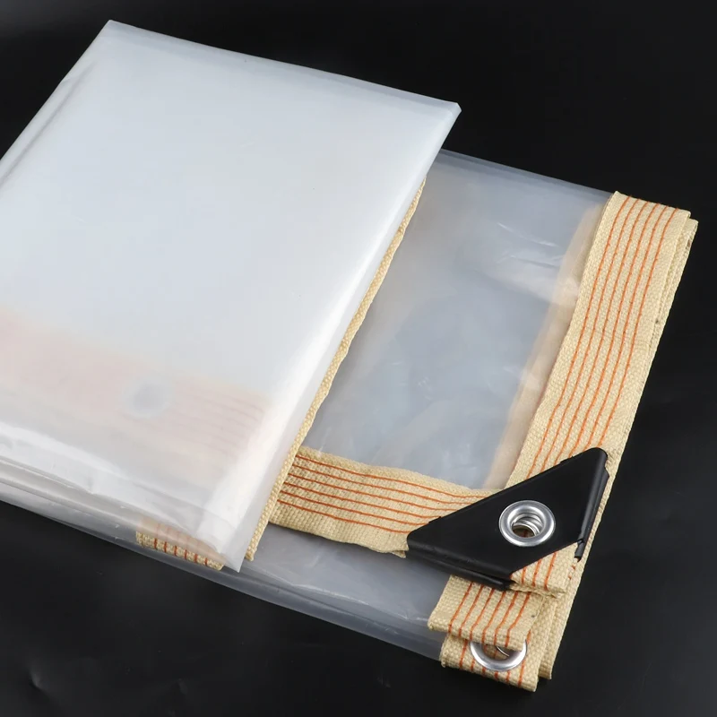 Transparent PE Film Rainproof Cloth Outdoor Winter Snow Tarpaulin Garden Plants Cover Waterproof Patio Cover Hay Tarp