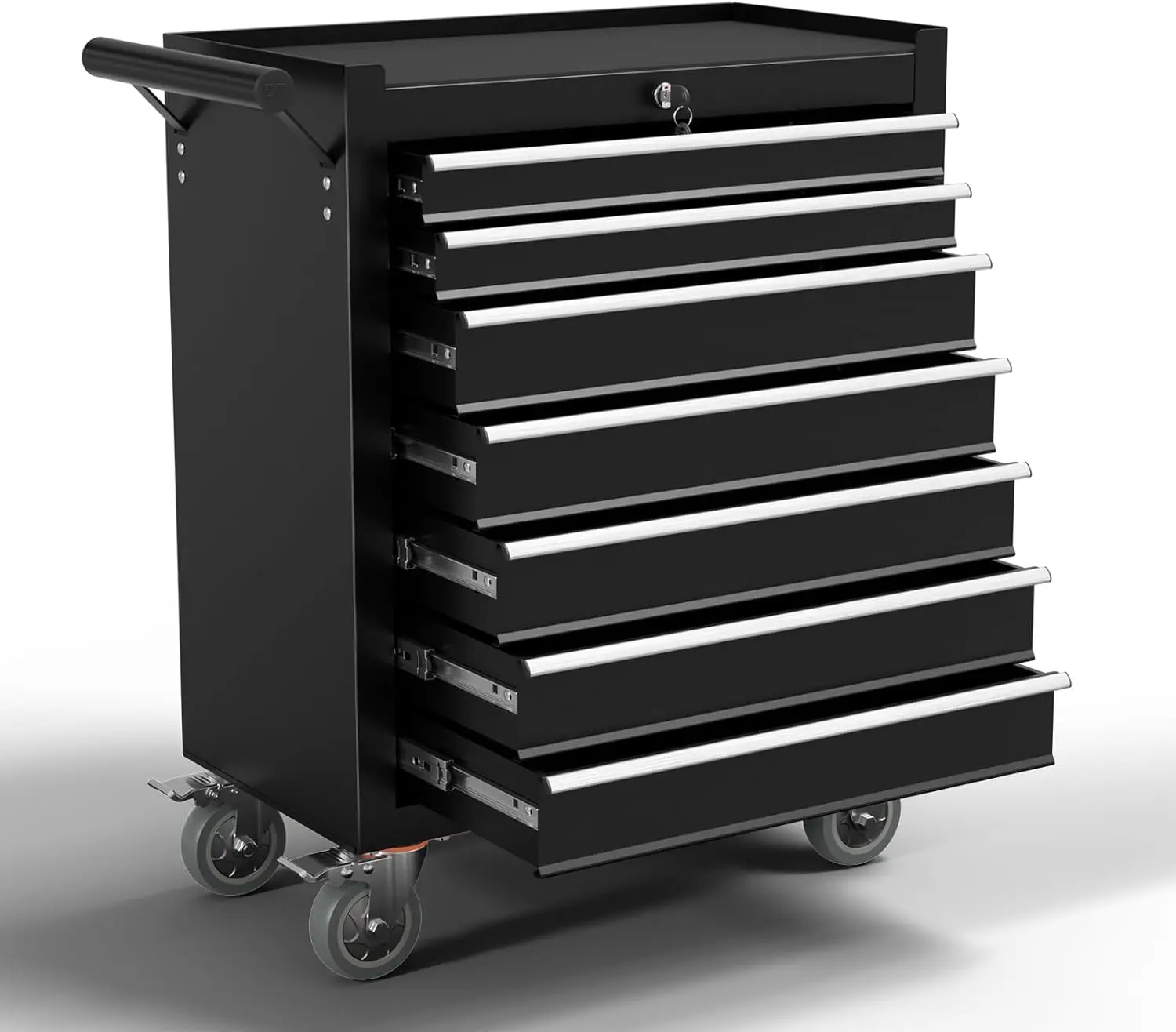 Tool Chest with Wheels,Tool Storage Cabinet with Locking System，Toolbox with Wheels for Garage, Warehouse, Workshop, Repair Shop