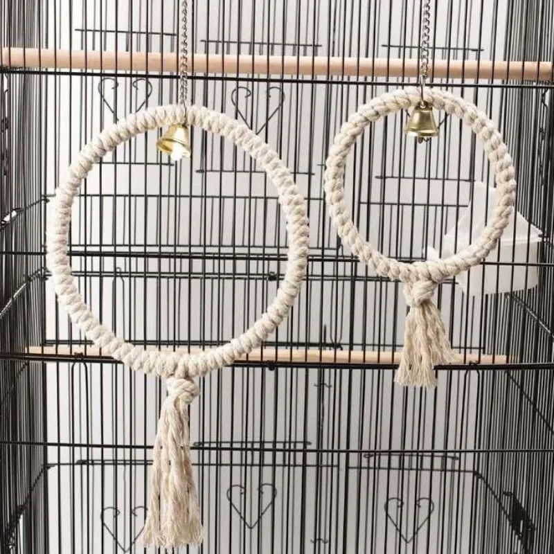 Corde d'escalade pour perroquet, jouet à mâcher, briseur d'ennui, balançoire de accent, perruche, canari, cacatoès, calopsittes, fournitures pour animaux de compagnie