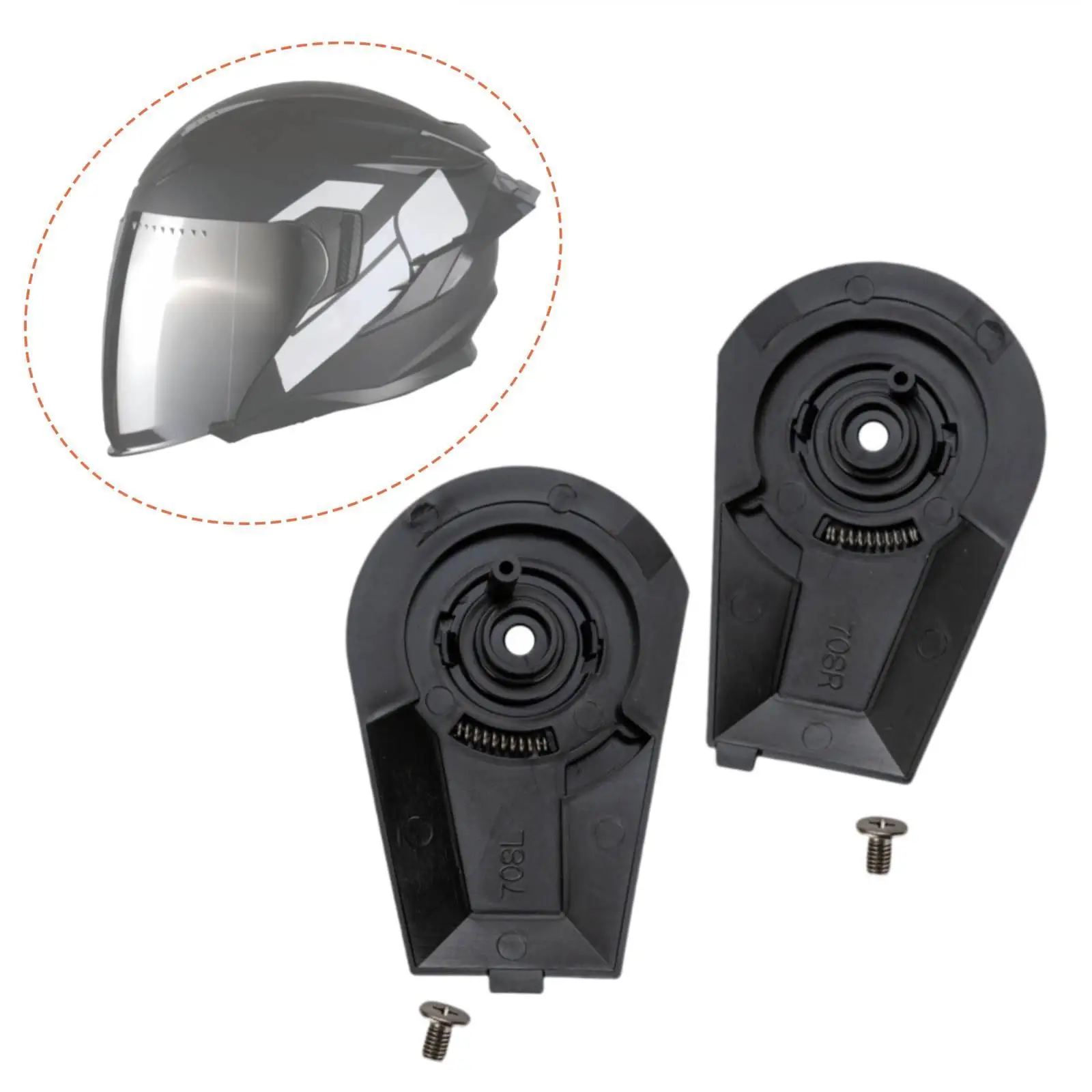 Helmet Lens Fixing Base Easy Installation Spare Parts for Men’s Motorcycle Half Helmet for SEC 708