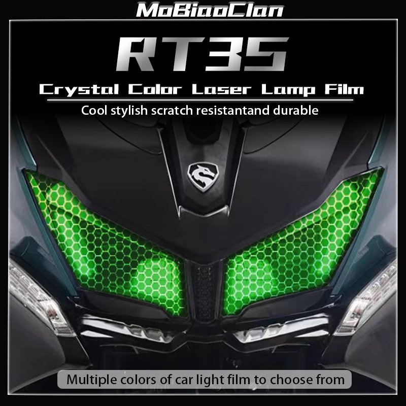 

For CYCLONE RT3S Headlight and taillight film honeycomb laser sticker decoration scratch resistant modification accessorie