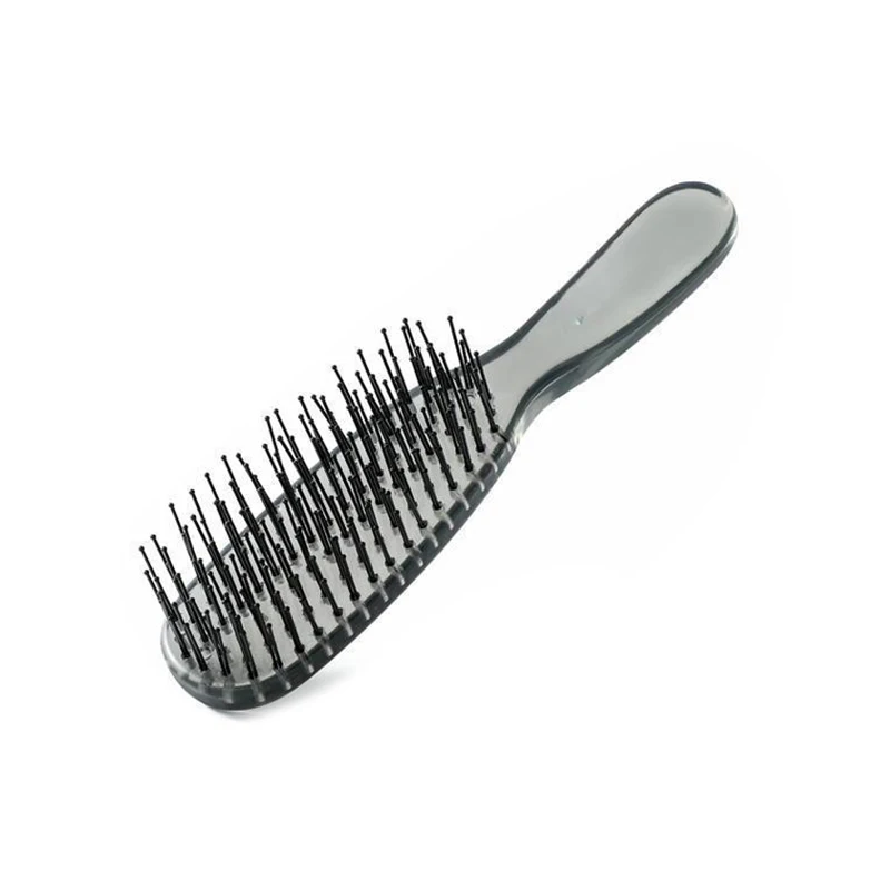 Peigne de massage du cuir chevelu en plastique, brosse à cheveux moelleux, support de cheveux bouclés et raides, outil de coiffage pour cheveux secs, cadeau pour femme