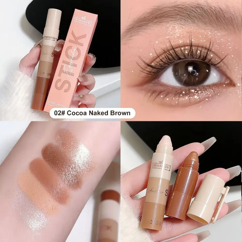 New 5 in 1 Eyeshadow Pencil Waterproof Matte Eyeshadow Crayon Highly Pigmented Moisturizing Eye Highlighter Pen Women