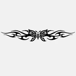 Car Sticker Butterfly Decal Car Sticker Graphic Tribal Flame Car Creative PVC Waterproof Sunscreen 15cm