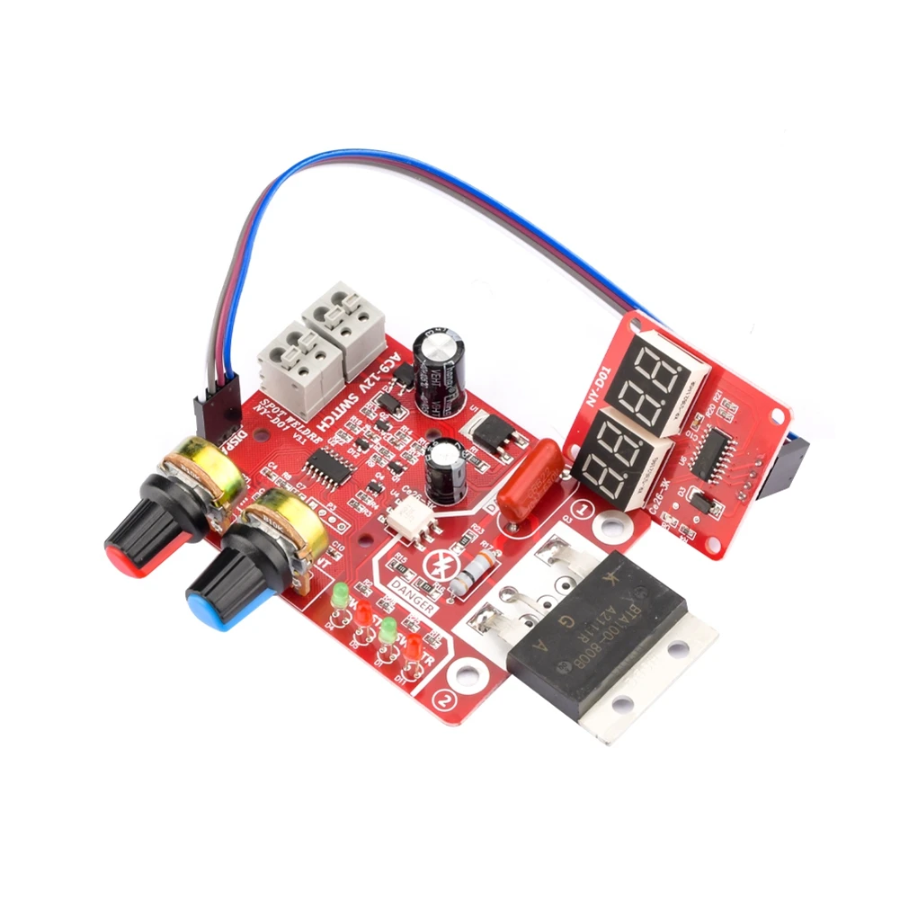 A13E-Digital Spot Welding Machine Time Control Display Spot Welder AC 110V 220V To 9V Transformer Controller Board