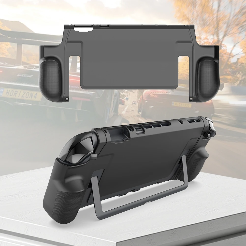 Premium Protective Case for Nintendo Switch 2 with Wireless Charger Support Lightweight and Shockproof Design Black Color